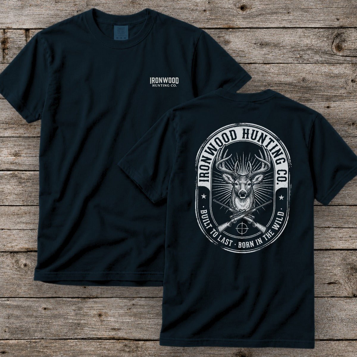 Vintage Oval Badge Deer Hunting T-Shirt